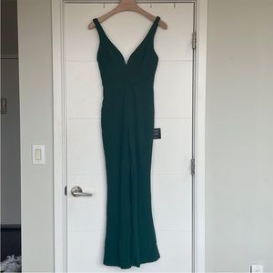 Lulus green jumpsuit NWT